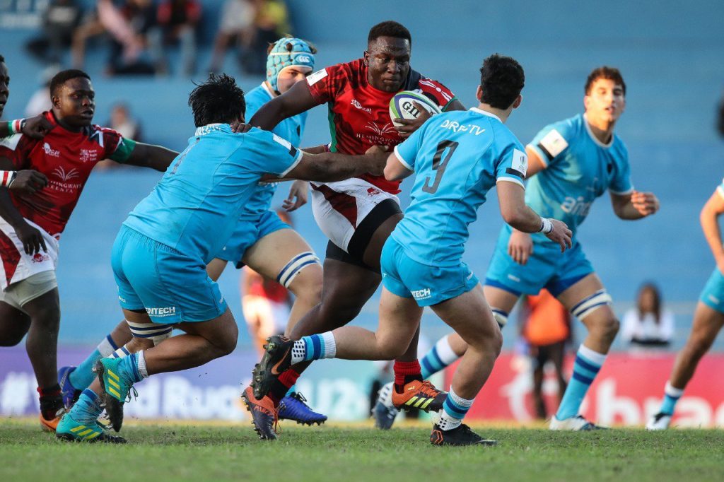 Spain win U20 Trophy after 10-try thriller against Uruguay